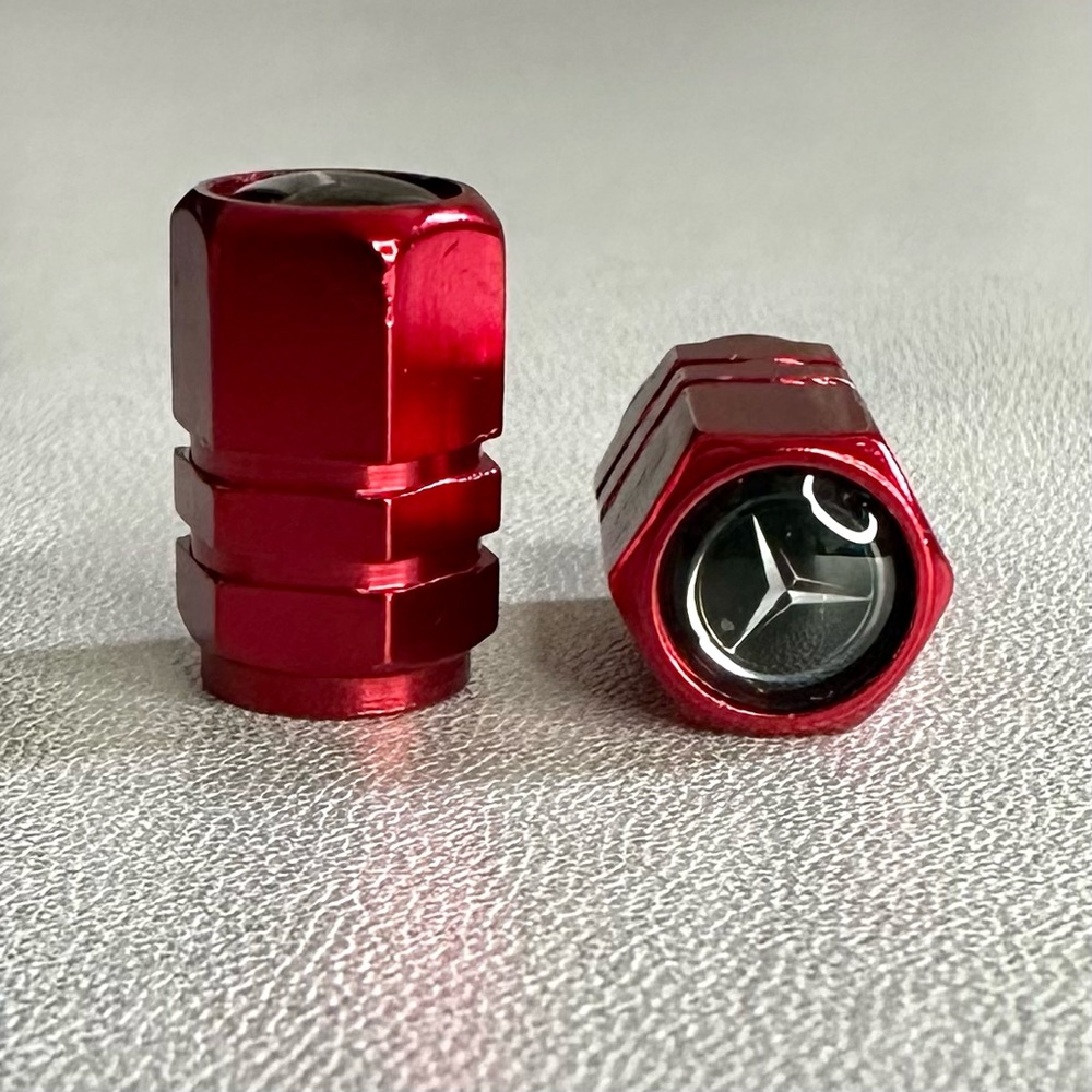 Mercedes Logo Valve Stem Caps - Picture 2 of 3